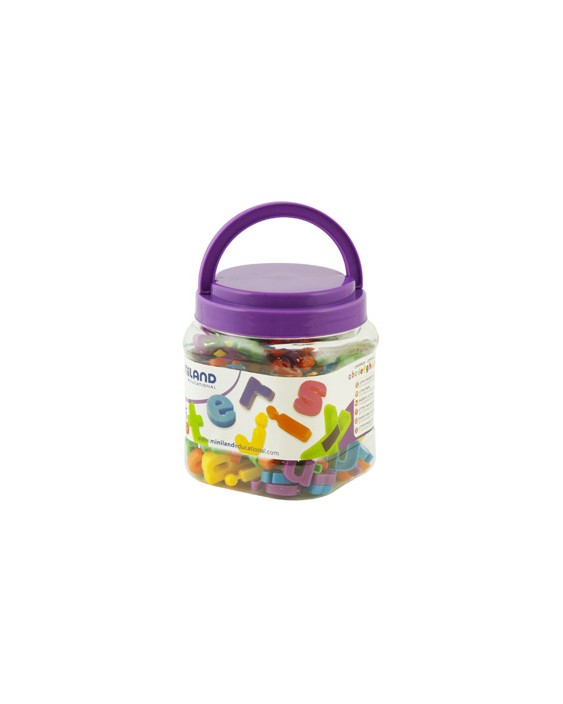 Juego miniland letras minusculas magneticas bote de 154 piezas