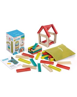 Juego didactico miniland construccion eco beams building 32 piezas