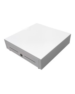 Cajon portamonedas 8 monederos 4 billeteros con llave electrico blanco 410x415x110mm