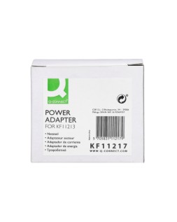 Adaptador de corriente q-connect para modelos xf36- xf37-xf38 y kf11213 100 100-240v 50/60hz 0.2a