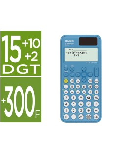 Calculadora casio fx-85sp cw iberia solar cientifica +300 funciones 9 memorias 15+10+2 digitos 16 mb flash con tapa
