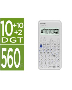 Calculadora casio fx-570sp classwiz iberia cientifica 560funciones 9 memorias 10+2 digitos 5 idiomas con tapa