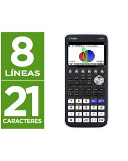 Calculadora casio fx-cg50 cientifica grafica 8 lineas 21 caracteres pantalla color 3d memoria 16 mb conexion usb