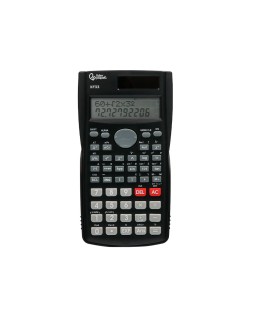 Calculadora liderpapel cientifica xf33 12 digitos 240 funciones con tapa solar y pilas color negro 156x85x20