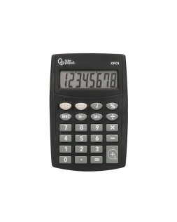 Calculadora liderpapel bolsillo xf01 8 digitos pilas color negro 99x64x9 mm