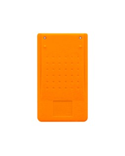 Calculadora liderpapel bolsillo xf10 8 digitos solar y pilas color naranja 115x65x8 mm