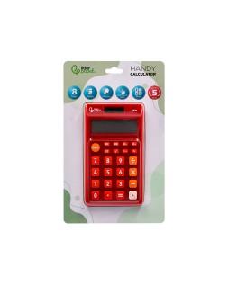 Calculadora liderpapel bolsillo xf11 8 digitos solar y pilas color rojo 115x65x8 mm