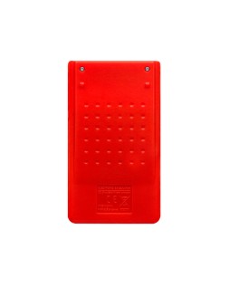 Calculadora liderpapel bolsillo xf11 8 digitos solar y pilas color rojo 115x65x8 mm