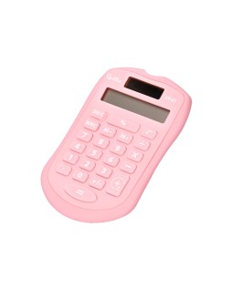 Calculadora liderpapel bolsillo xf41 8 digitos solar y pilas color rosa 94x59,5x10,5mm