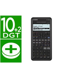 Calculadora casio fc-100v financiera 4 lineas 10+2 digitos almacenamiento flash calculo de ganancias con tapa