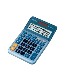 Calculadora casio ms-100em sobremesa 10 digitos tx +/- tecla color azul