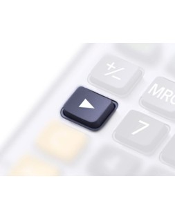 Calculadora casio ms-100em sobremesa 10 digitos tx +/- tecla color azul