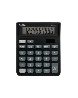Calculadora liderpapel sobremesa xf20 10 digitos solar y pilas color negro 127x105x24 mm