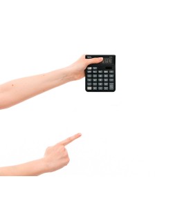 Calculadora liderpapel sobremesa xf20 10 digitos solar y pilas color negro 127x105x24 mm