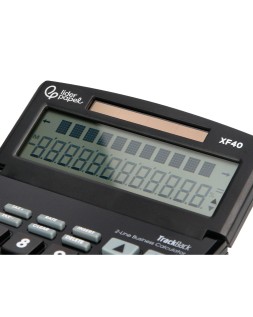 Calculadora liderpapel sobremesa xf40 12 digitos dos lineas solar y pilas negro 175x120x30 mm 40% reciclada