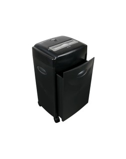 Destructora de documentos q-connect kf15553 capacidad de corte 15 h destruye grapas clips cd y tarjetas 35 litros