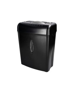 Destructora de documentos q-connect kf17970 capacidad de corte 6 h destruye grapas clips y tarjetas papelera 14l