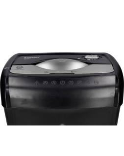 Destructora de documentos q-connect kf17970 capacidad de corte 6 h destruye grapas clips y tarjetas papelera 14l
