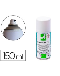 Aceite lubricante q-connect en spray para destructora de documentos bote de 150 ml