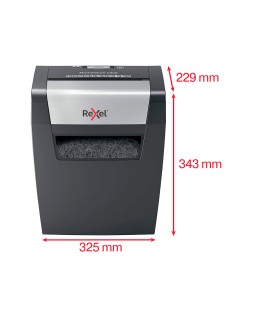 Destructora de documentos rexel momentum x308 capacidad de corte 8 hojas destruye grapas y clips 15 litros