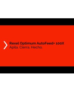 Destructora de documentos rexel optimum auto+ 100x eu capacidad 100 hojas particulas destruye grapas