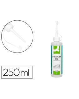 Aceite lubricante q-connect para destructora de documentos bote de 250 ml