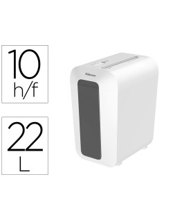 Destructora de documentos fellowes lx65 capacidad 10h seguridad p4 destruye grapas clips y tarjetas