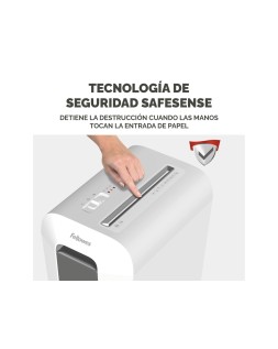 Destructora de documentos fellowes lx65 capacidad 10h seguridad p4 destruye grapas clips y tarjetas