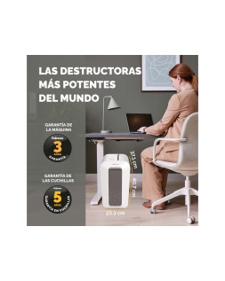 Destructora de documentos fellowes lx65 capacidad 10h seguridad p4 destruye grapas clips y tarjetas