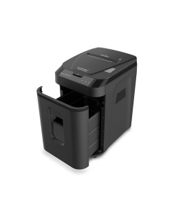 Destructora de documentos q-connect capacidad corte 180 h auto / 10 h manual destruye grapas clips y tarjetas