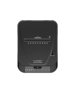 Destructora de documentos q-connect capacidad corte 180 h auto / 10 h manual destruye grapas clips y tarjetas