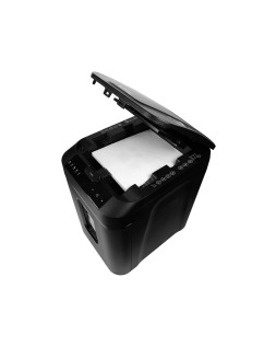 Destructora de documentos q-connect capacidad corte 180 h auto / 10 h manual destruye grapas clips y tarjetas