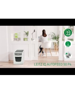 Destructora de documentos leitz iq auto+ office 50 capacidad de corte 50 hojas destruye grapas y clips