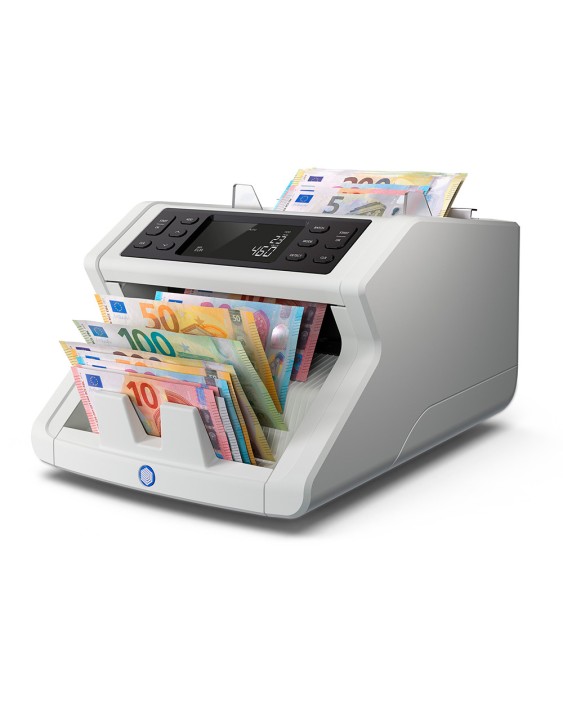 Contador totalizador de billetes safescan 2265 cuenta euro libra mezclados verifica uv/mg/color/tamaño y espesor