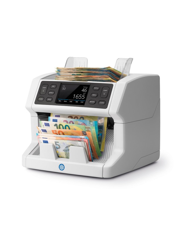 Contador de billetes safescan 2865-s display 3,5" funcion añadir y crear fajos conteo 1200 billetes/minuto