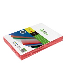 Tapa encuadernacion liderpapel polipropileno a4 0.5mm rojo opaco paquete de 100 unidades