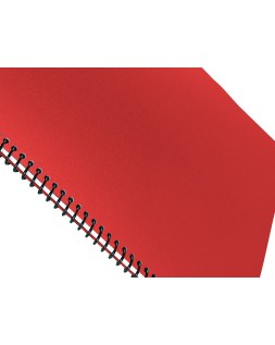 Tapa encuadernacion liderpapel polipropileno a4 0.5mm rojo opaco paquete de 100 unidades