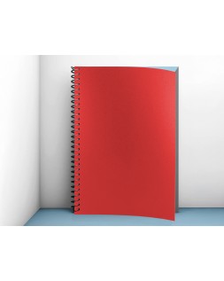 Tapa encuadernacion liderpapel polipropileno a4 0.5mm rojo opaco paquete de 100 unidades