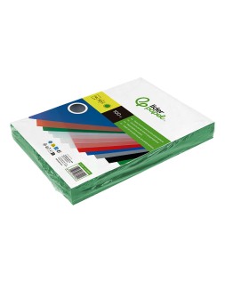 Tapa encuadernacion liderpapel polipropileno a4 0.5mm verde opaco paquete de 100 unidades