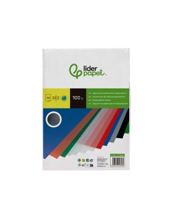 Tapa encuadernacion liderpapel polipropileno a4 0.5 mm azul translucido paquete de 100 unidades
