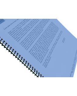 Tapa encuadernacion liderpapel polipropileno a4 0.5 mm azul translucido paquete de 100 unidades