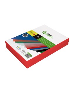 Tapa encuadernacion liderpapel polipropileno a4 0.5 mm rojo translucido paquete de 100 unidades