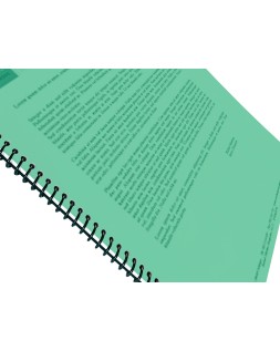 Tapa encuadernacion liderpapel polipropileno a4 0.5 mm verde translucido paquete de 100 unidades