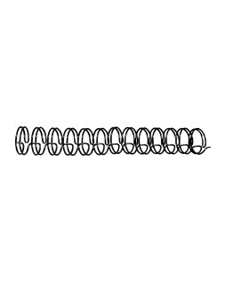 Espiral wire 3:1 6,3 mm n.4 negro capacidad 45 hojas caja de 100 unidades
