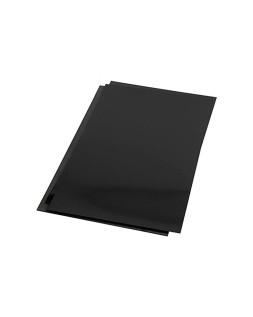 Tapa de encuadernacion q-connect pvc din a4 opaca negra 180 micras caja de 100 unidades