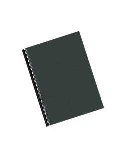 Tapa de encuadernacion q-connect pvc din a4 opaca negra 180 micras caja de 100 unidades