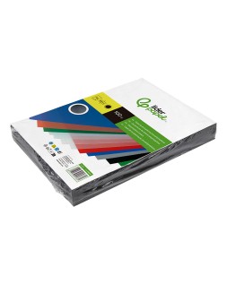 Tapa encuadernacion liderpapel polipropileno a4 0.5mm negro opaco paquete de 100 unidades