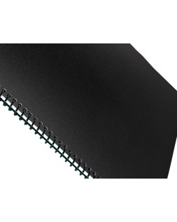 Tapa encuadernacion liderpapel polipropileno a4 0.5mm negro opaco paquete de 100 unidades