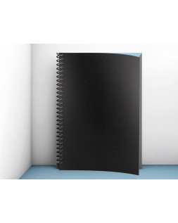 Tapa encuadernacion liderpapel polipropileno a4 0.5mm negro opaco paquete de 100 unidades