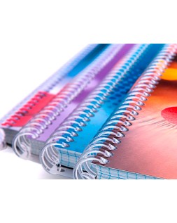Espiral plastico q-connect transparente 32 5:1 10mm 1,8mm caja de 100 unidades